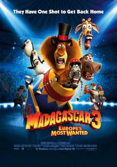 Madagascar 3 2012 Dual Audio Hindi 480p 300MB Filmyzilla